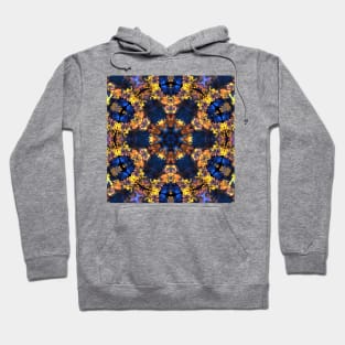 Psychedelic Hippie Yellow and Blue Hoodie